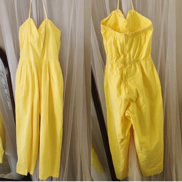 Vintage Lemon Pleated Jumpsuit - Picture 5 of 5